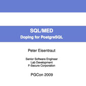 SQLMED Doping for PostgreSQL