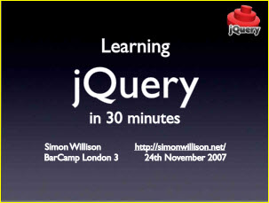 Learning jQuery in 30 Minutes